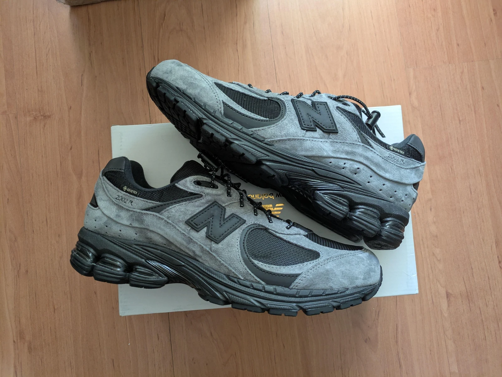 Grey NB sneaker pair